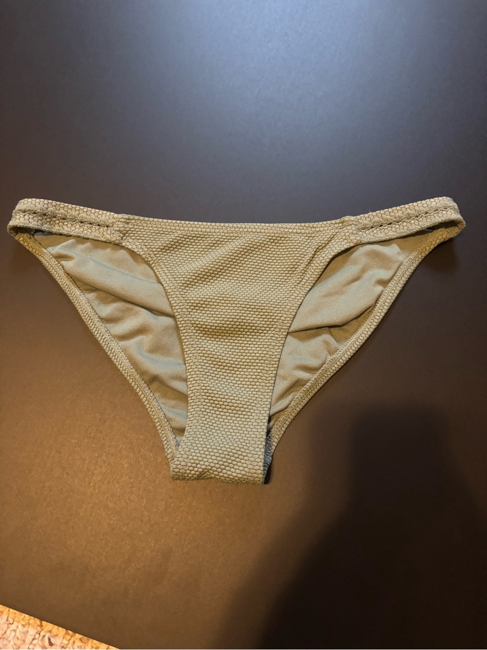 Xhilaration Olive Green Textured Bikini Bottom